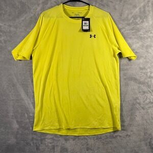 Under‎ Armor Mens Large Yellow T-Shirt